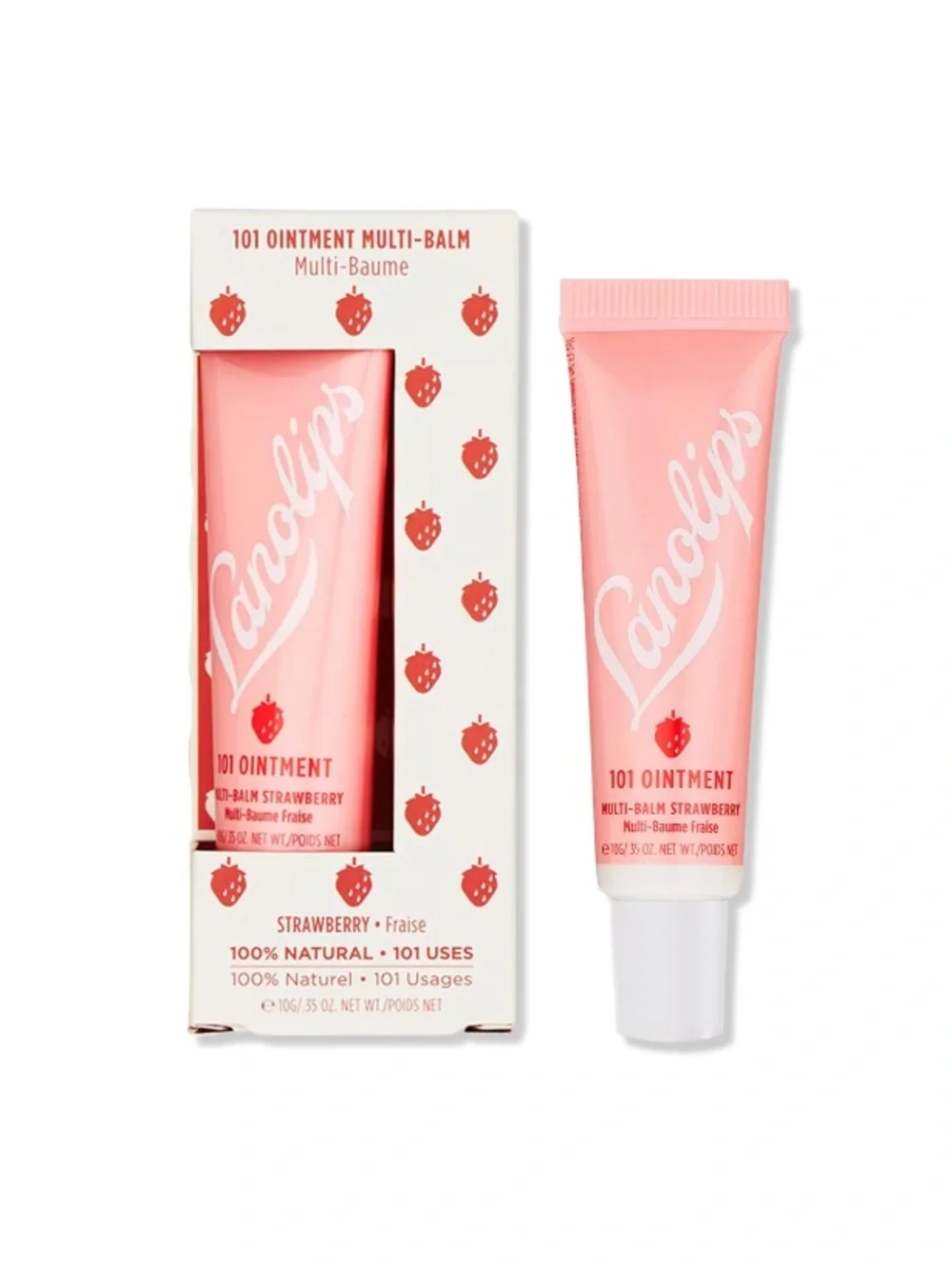 Lanolips Strawberry 101 Ointment Multi-Balm Lip Treatment NIB Vitamin E
